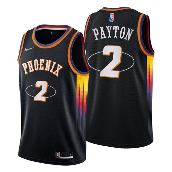 Personalized Men’s Elfrid Payton Phoenix Suns 75th Anniversary Diamond Jersey Black