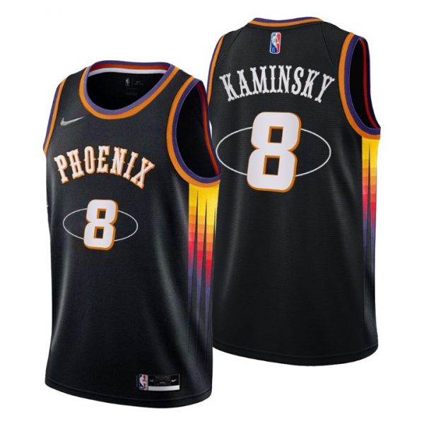 Personalized Men’s Frank Kaminsky Phoenix Suns 75th Anniversary Diamond Jersey Black