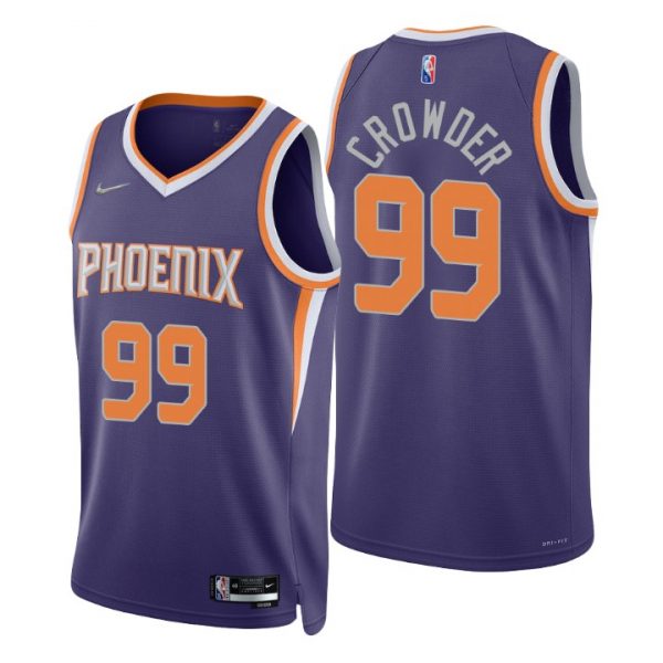 Personalized Men’s Jae Crowder Phoenix Suns 75th Anniversary Diamond Jersey Purple Icon Editon
