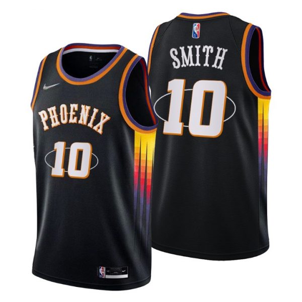 Personalized Men’s Jalen Smith Phoenix Suns 75th Anniversary Diamond Jersey Black