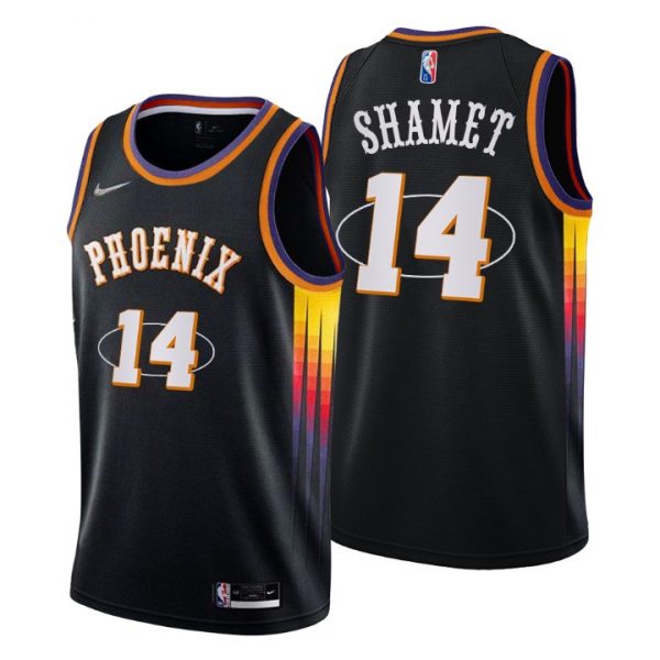 Personalized Men’s Landry Shamet Phoenix Suns 75th Anniversary Diamond Jersey Black