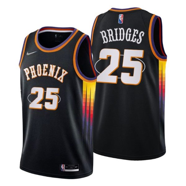 Personalized Men’s Mikal Bridges Phoenix Suns 75th Anniversary Diamond Jersey Black