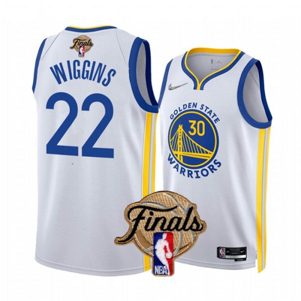 Personalized Men’s Golden State Warriors Andrew Wiggins 2022 NBA Finals Stitched Jersey – White Association