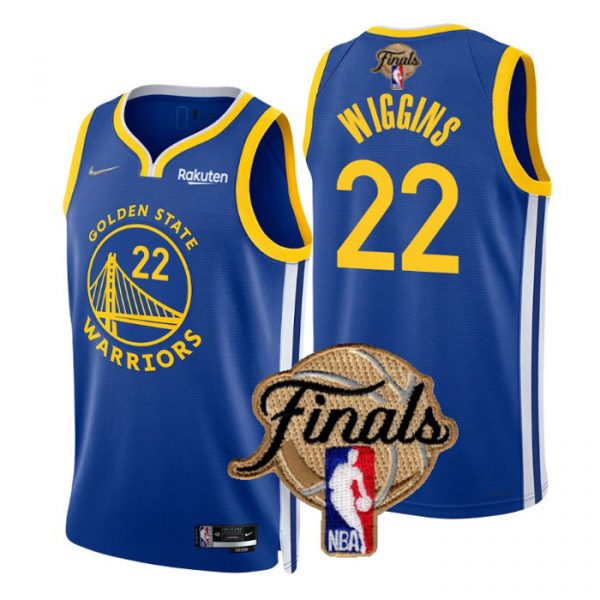 Personalized Men’s Golden State Warriors Andrew Wiggins 2022 NBA Finals Stitched Jersey
