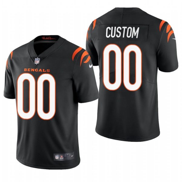 Personalized Men’s Cincinnati Bengals Limited Jersey Stitched 2021 Black