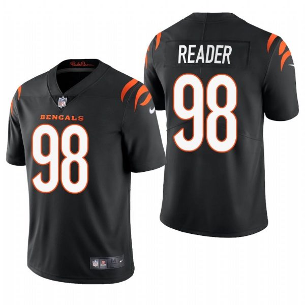 Personalized Men’s #98 D.J. Reader Cincinnati Bengals Limited Jersey Stitched 2021 Black