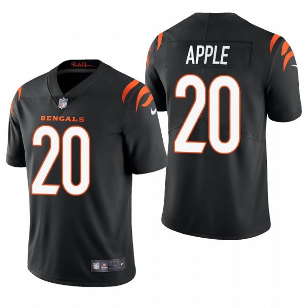 Personalized Men’s #20 Eli Apple Cincinnati Bengals Limited Jersey Stitched 2021 Black