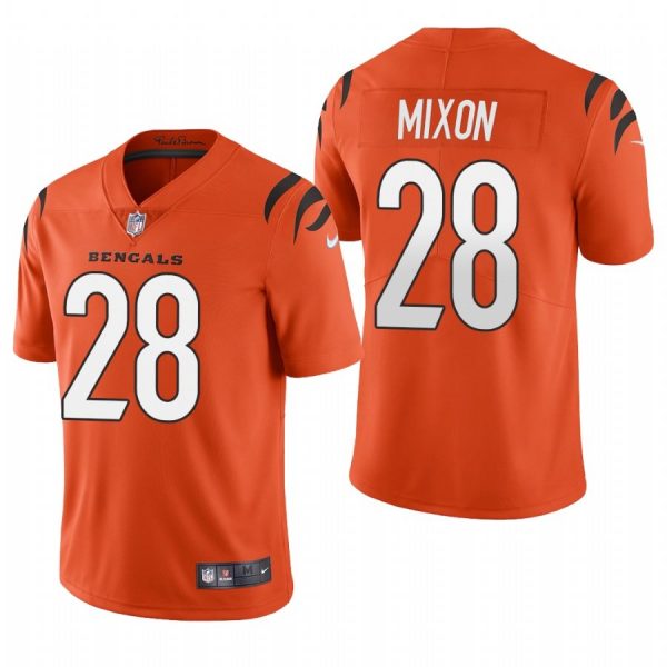 Personalized Men’s #29 Joe Mixon Cincinnati Bengals Limited Jersey Stitched 2021 Orange