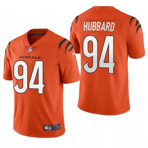 Personalized Men’s #94 Sam Hubbard Cincinnati Bengals Limited Jersey Stitched 2021 Orange