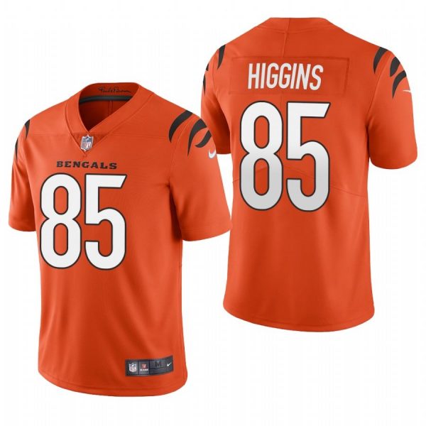 Personalized Men’s #85 Tee Higgins Cincinnati Bengals Limited Jersey Stitched 2021 Orange