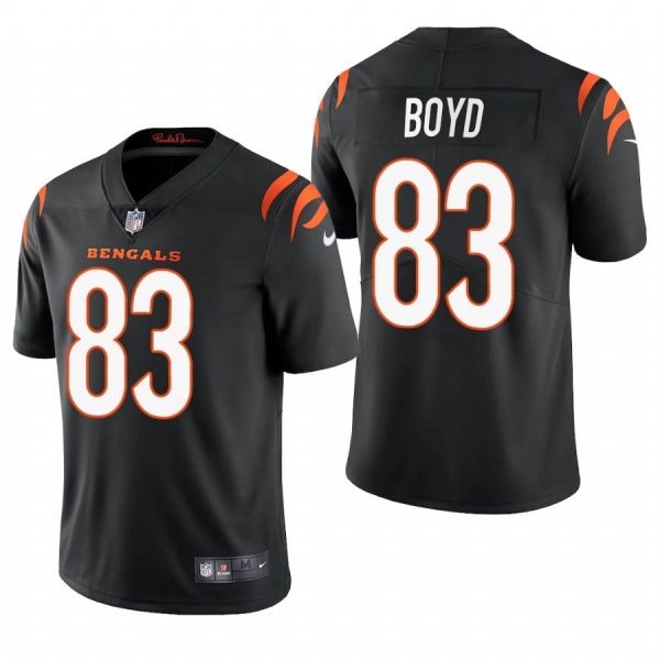 Personalized Men’s #83 Tyler Boyd Cincinnati Bengals Limited Jersey Stitched 2021 Black