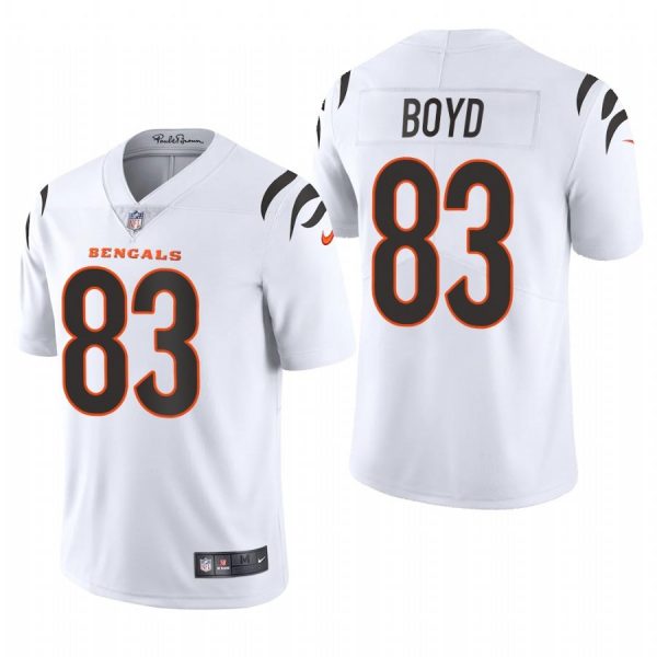 Personalized Men’s #83 Tyler Boyd Cincinnati Bengals Limited Jersey Stitched 2021 White
