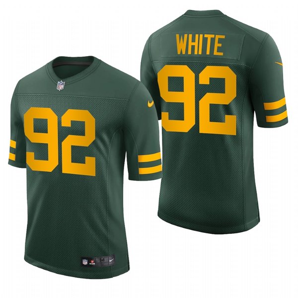 Personalized Men’s Reggie White Green Bay Packers 50s Classic Throwback Limited Jersey Green Stitched