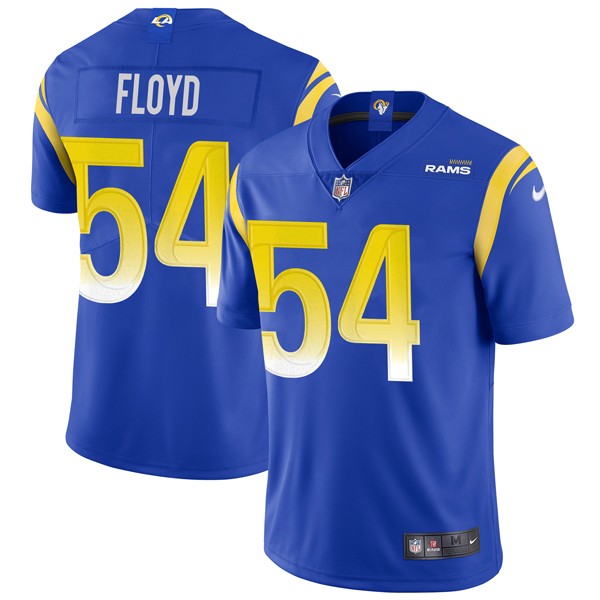 Personalized Men’s Leonard Floyd Los Angeles Rams Limited White Jersey Stitched Royal
