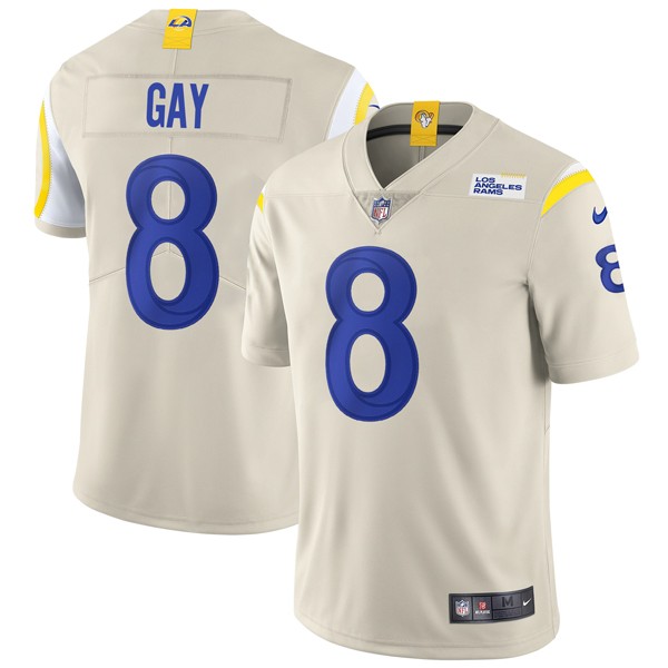 Personalized Men’s Matt Gay Los Angeles Rams Limited Royal Jersey Stitched Bone