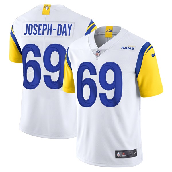 Personalized Men’s Sebastian Joseph-Day Los Angeles Rams Limited White Jersey Stitched White