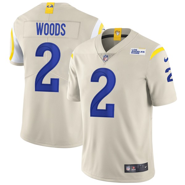Personalized Men’s Robert Woods Los Angeles Rams Limited White Jersey Stitched Bone