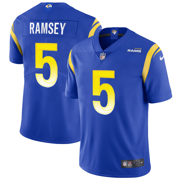 Personalized Men’s Jalen Ramsey Los Angeles Rams Limited Royal Jersey Stitched Royal