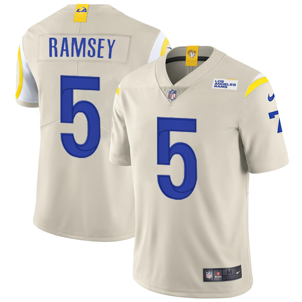 Personalized Men’s Jalen Ramsey Los Angeles Rams Limited Royal Jersey Stitched Bone