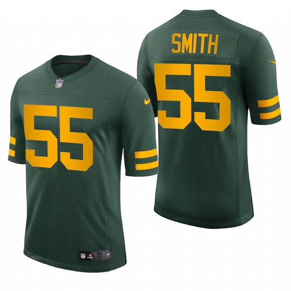 Personalized Men’s Za’Darius Smith Green Bay Packers 50s Classic Throwback Limited Jersey Green Stitched