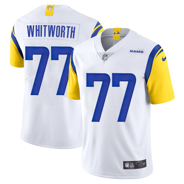 Personalized Men’s Andrew Whitworth Los Angeles Rams Limited Royal Jersey Stitched White