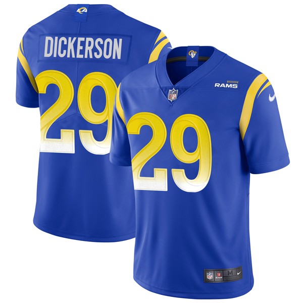 Personalized Men’s Eric Dickerson Los Angeles Rams Limited Royal Jersey Stitched Royal
