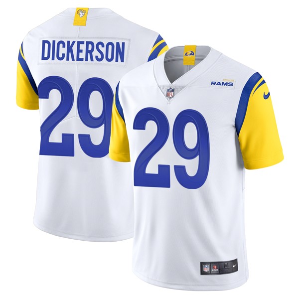 Personalized Men’s Eric Dickerson Los Angeles Rams Limited Royal Jersey Stitched White