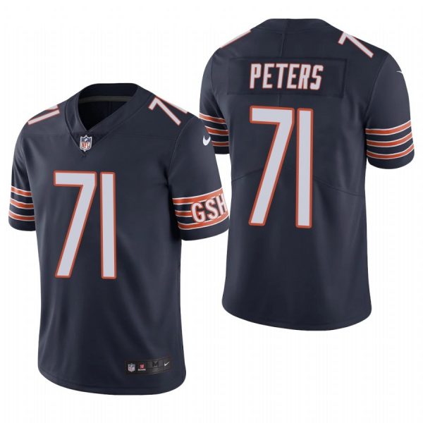 Personalized Men’s #71 Jason Peters Chicago Bears Limited Jersey Stitched Navy