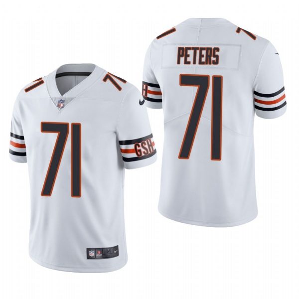 Personalized Men’s #71 Jason Peters Chicago Bears Limited Jersey Stitched White