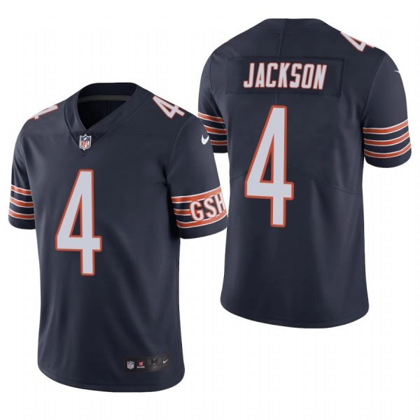Personalized Men’s #4 Eddie Jackson Chicago Bears Limited Jersey Stitched Navy