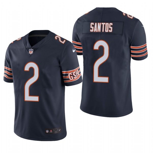 Personalized Men’s #2 Cairo Santos Chicago Bears Limited Jersey Stitched Navy