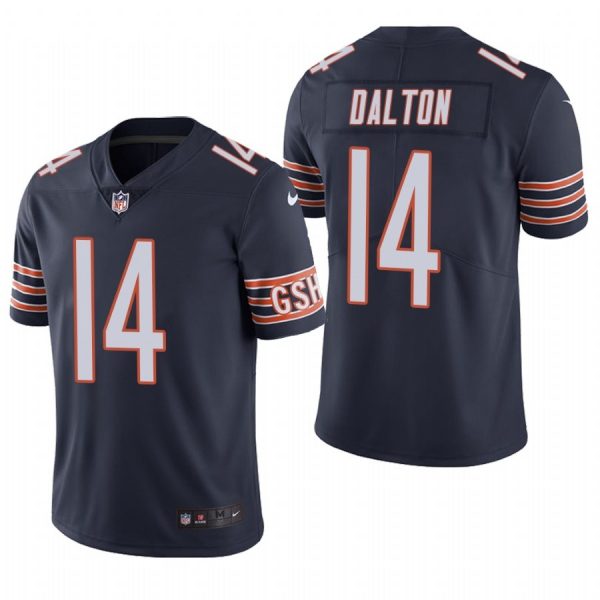 Personalized Men’s #14 Andy Dalton Chicago Bears Limited Jersey Stitched Navy