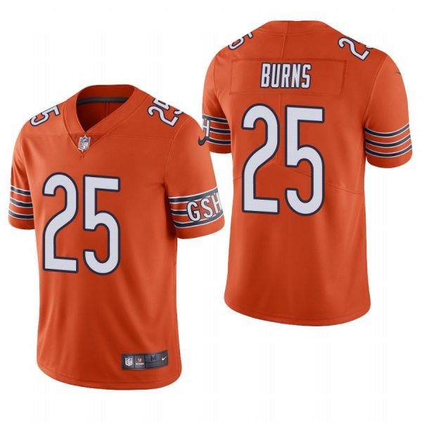 Personalized Men’s #25 Artie Burns Chicago Bears Limited Jersey Stitched Orange