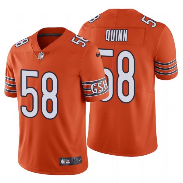 Personalized Men’s #58 Robert Quinn Chicago Bears Limited Jersey Stitched Orange