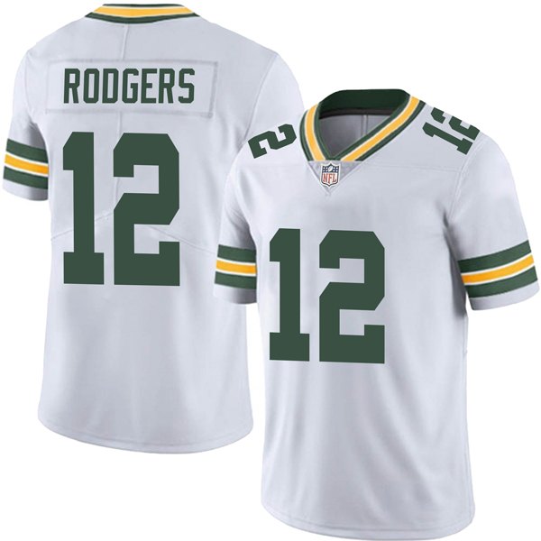 Personalized Men’s #12 Aaron Rodgers Green Bay Packers Limited Jersey Stitched White