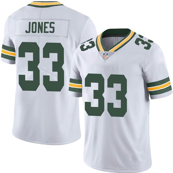 Personalized Men’s #33 Aaron Jones Green Bay Packers Limited Jersey Stitched White