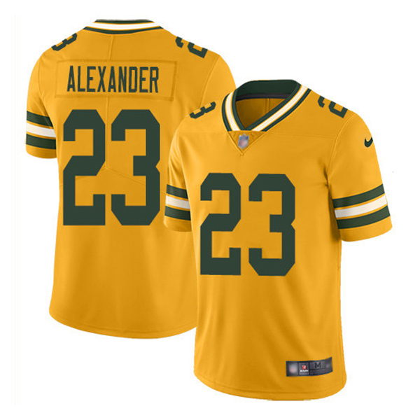 Personalized Men’s #23 Jaire Alexander Green Bay Packers Limited Jersey Stitched Yellow