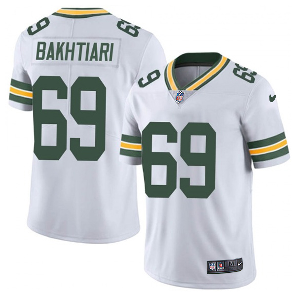 Personalized Men’s #69 David Bakhtiari Green Bay Packers Limited Jersey Stitched White
