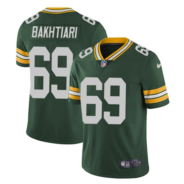 Personalized Men’s #69 David Bakhtiari Green Bay Packers Limited Jersey Stitched Green