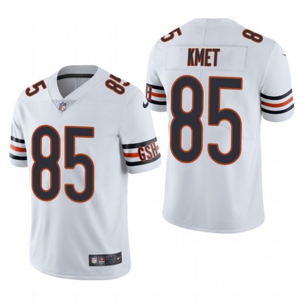 Personalized Men’s #85 Cole Kmet Chicago Bears Limited Jersey Stitched White