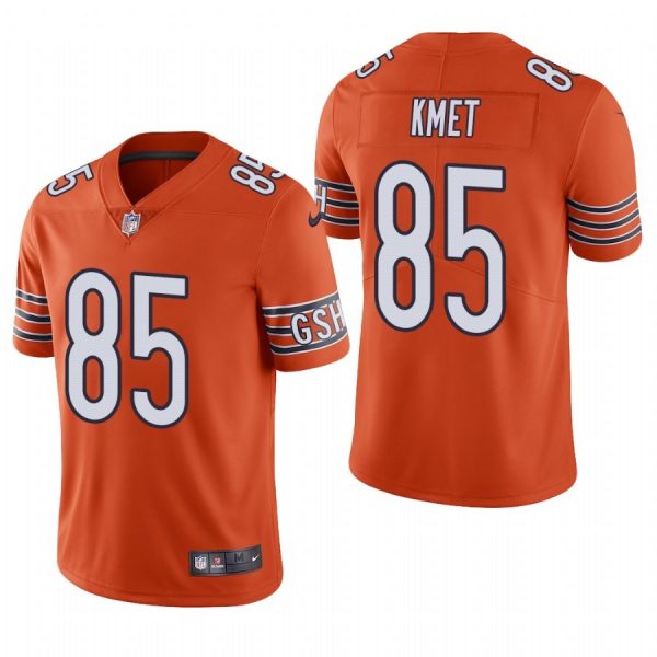 Personalized Men’s #85 Cole Kmet Chicago Bears Limited Jersey Stitched Orange