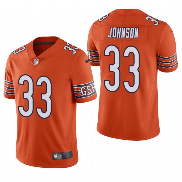 Personalized Men’s #33 Jaylon Johnson Chicago Bears Limited Jersey Stitched Orange