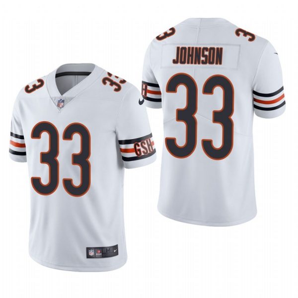 Personalized Men’s #33 Jaylon Johnson Chicago Bears Limited Jersey Stitched White