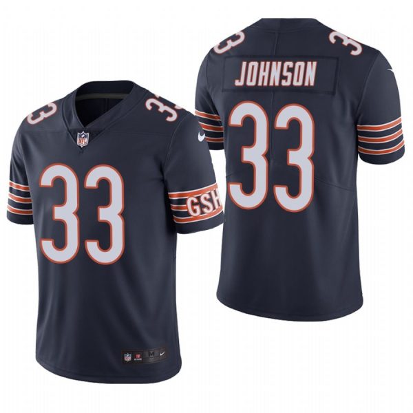 Personalized Men’s #33 Jaylon Johnson Chicago Bears Limited Jersey Stitched Navy