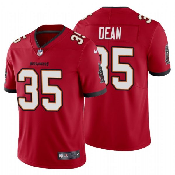 Personalized Men’s Jamel Dean Tampa Bay Buccaneers Limited Jersey Stitched Red