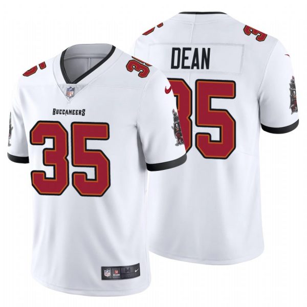 Personalized Men’s Jamel Dean Tampa Bay Buccaneers Limited Jersey Stitched White