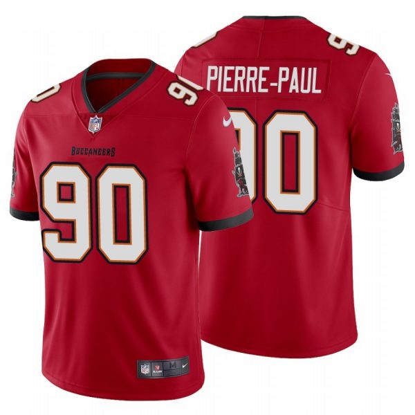 Personalized Men’s Jason Pierre Paul Tampa Bay Buccaneers Limited Jersey Stitched Red