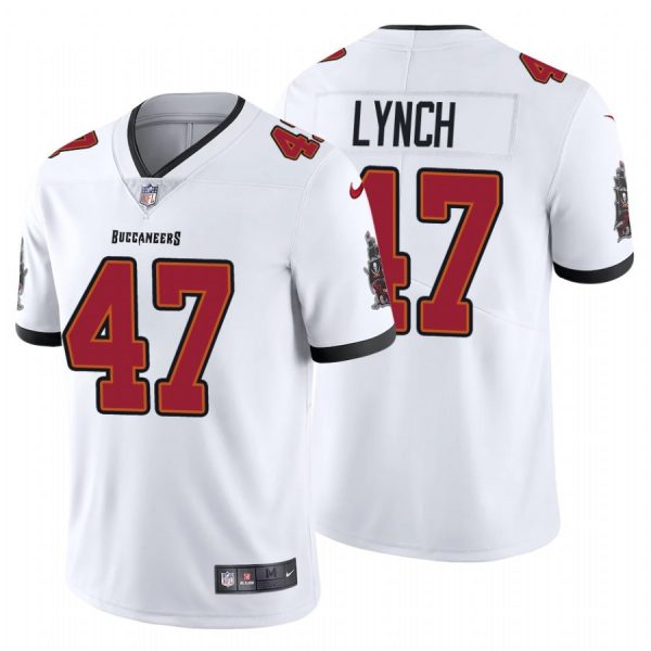 Personalized Men’s John Lynch Tampa Bay Buccaneers Limited Jersey Stitched White