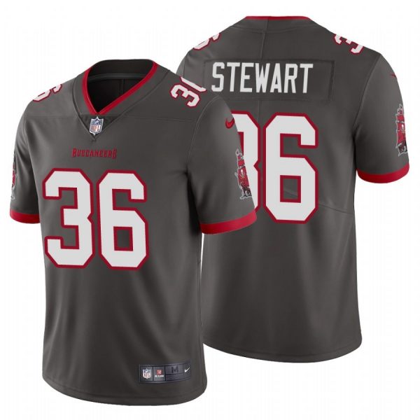 Personalized Men’s M.J. Stewart Tampa Bay Buccaneers Limited Jersey Stitched Pewter