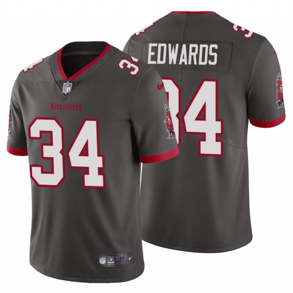 Personalized Men’s Mike Edwards Tampa Bay Buccaneers Limited Jersey Stitched Pewter